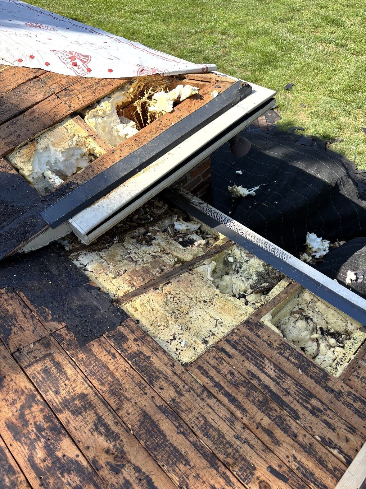 Roof deck repair on a Belle Meade home